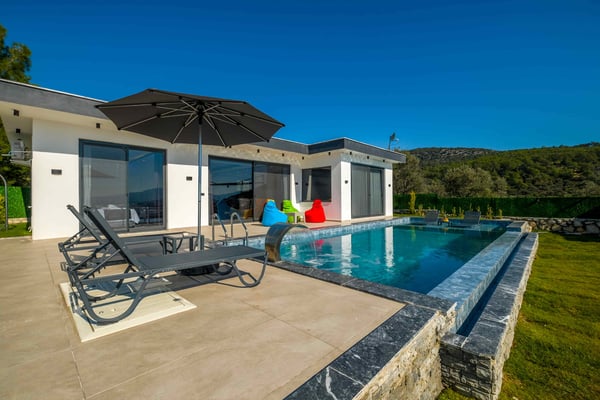 Villa Sokrates, Fethiye Bölgesinde, 2 Odalı, Jakuzili, Saunalı, Balayı Villası 2