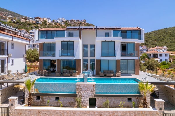 Villa Selinos-2, Kaş Bölgesinde, 4 Odalı, Çift Jakuzili, Deniz Manzaralı Villa 2