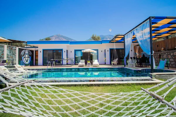 Villa Pomona, Kalkan Bölgesinde, 2 Odalı, Jakuzili 1