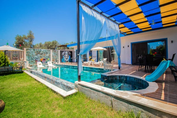 Villa Pomona, Kalkan Bölgesinde, 2 Odalı, Jakuzili 3