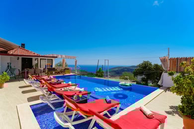Villa Shanna, Kalkan Bölgesinde, 3 Odalı, Jakuzili, Muhafazakar Villa 3
