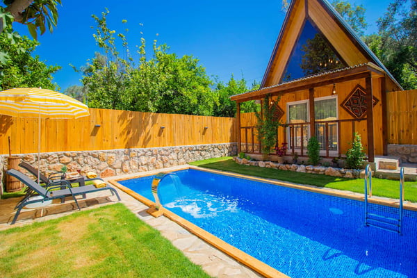Villa Anteros, Kalkan Bölgesinde, 1 Odalı, 2 Kişilik, Muhafazakar, Bungalov 1
