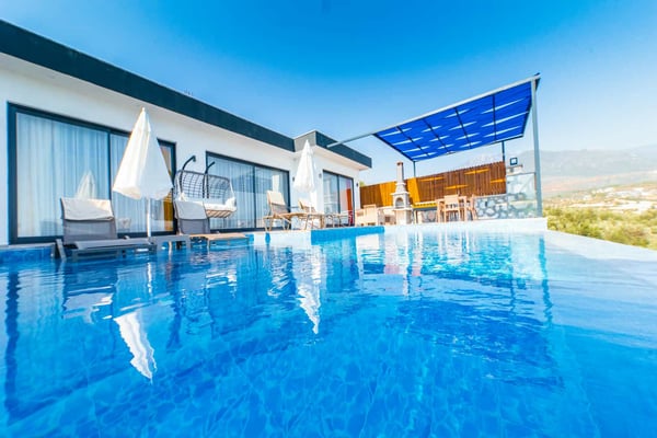 Villa Akragos, Kalkan Bölgesinde, 2 Odalı, Jakuzili, Muhafazakar Villa 2