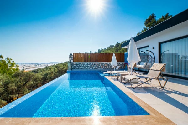 Villa Akragos, Kalkan Bölgesinde, 2 Odalı, Jakuzili, Muhafazakar Villa 3