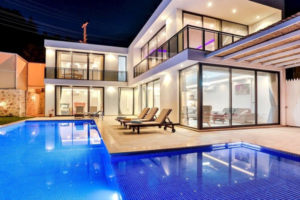 Villa Amor-2, Korunaklı Havuzlu, Deniz Manzaralı, Doğa İçinde Villa 3