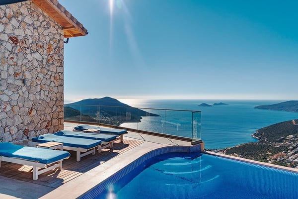 Villa Atina-3, Korunaklı, Isıtmalı, Kapalı Yüzme Havuzlu, Jakuzili Villa 2