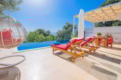 Villa Bahar, Kalkan`da, Jakuzi ve Kapalı Havuzlu, Balayı Villası 1