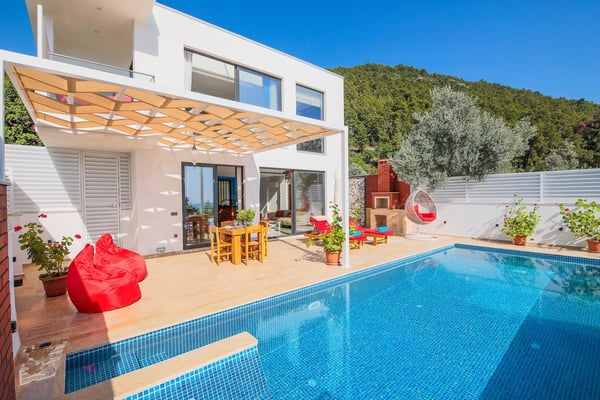 Villa Bahar, Kalkan`da, Jakuzi ve Kapalı Havuzlu, Balayı Villası 3