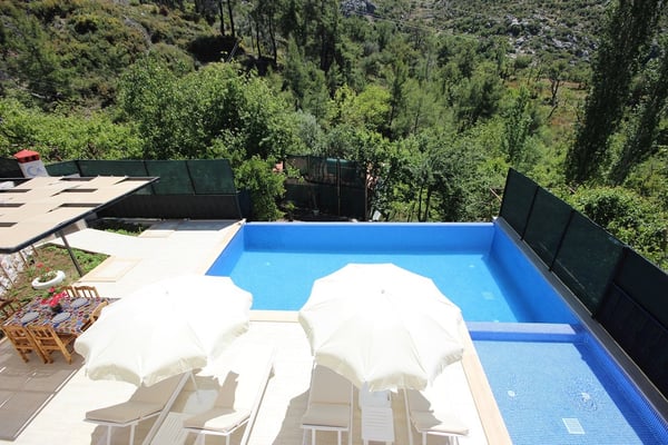 Villa Güvercin, Kalkan Bölgesinde, İki Odalı, Korunaklı Yüzme Havuzlu, Jakuzili Villa 2