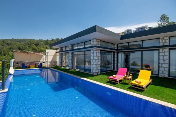 Villa Fusya, Doğa İçerisinde, Eşsiz Manzaralı, Taş Mimarili Villa 2
