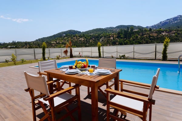 Villa Helen-1, Süit Odalı, Jakuzili, Geniş Havuzlu Villa 3
