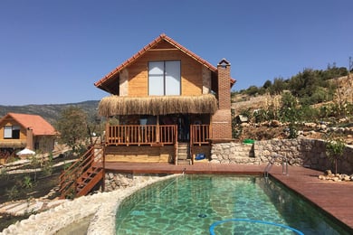 Villa Ceviz Ev, Geniş Havuzlu, Jakuzili, Doğa İçerisinde, Manzaralı Villa 2