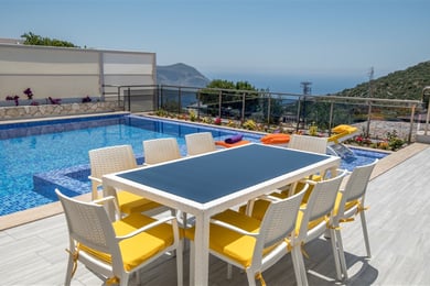 Villa Mango-1, Denize Yakın, Geniş Yüzme Havuzlu, Saunalı Villa 3