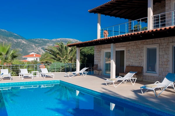 Villa Mavi, Geniş Havuzlu, Denize Yakın, Şömineli Villa 3