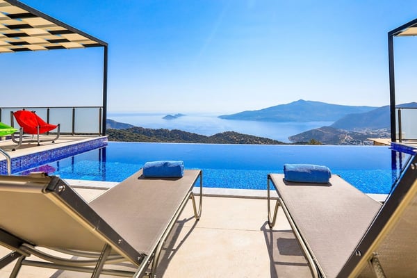 Villa Opal-1, Korunaklı Havuzlu, Deniz Manzaralı, Lüks Villa 2