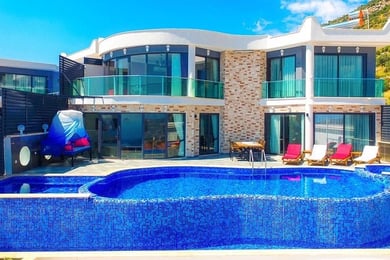 Villa Ahenk, Geniş Korunaklı Havuzlu, Deniz Manzaralı Villa 1
