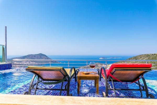 Villa Segah, Korunaklı Yüzme Havuzlu, Deniz Manzaralı Villa 3