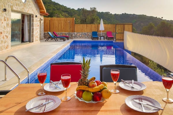 Villa Dora, Dört Kişilik, Jakuzili, Doğa İçerisinde Lüks Villa 3