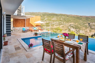 Villa Zuma-1, Korunaklı Havuzlu, Deniz Manzaralı, Jakuzili 3