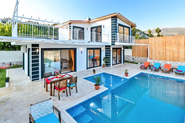 Villa Zuma-2, Deniz Manzaralı, İki Ayrı Havuzlu Muhafazakar 2