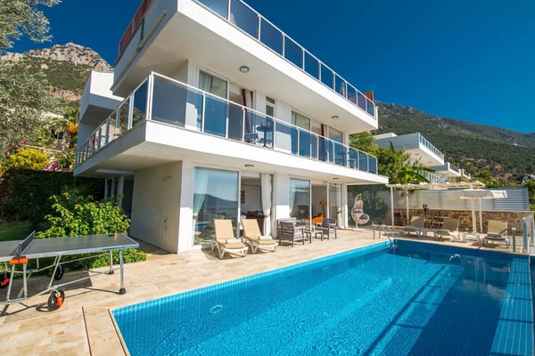 Villa Şiraz-3, Kalkan Bölgesinde, Deniz Manzaralı, Jakuzili 2
